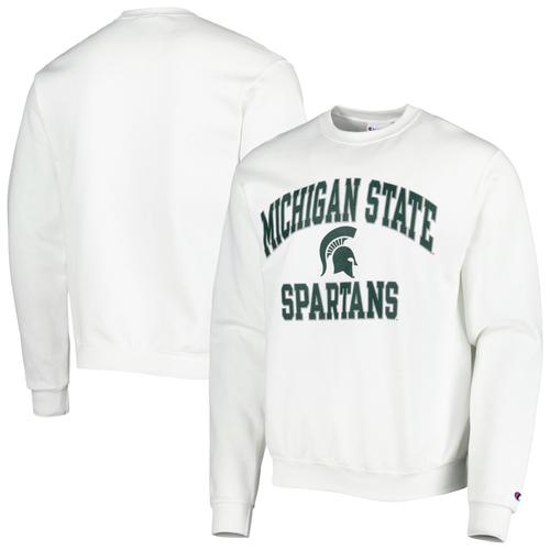 Sweat-Shirt Blanc Champion Des Michigan State Spartans High Motor Pour Hommes