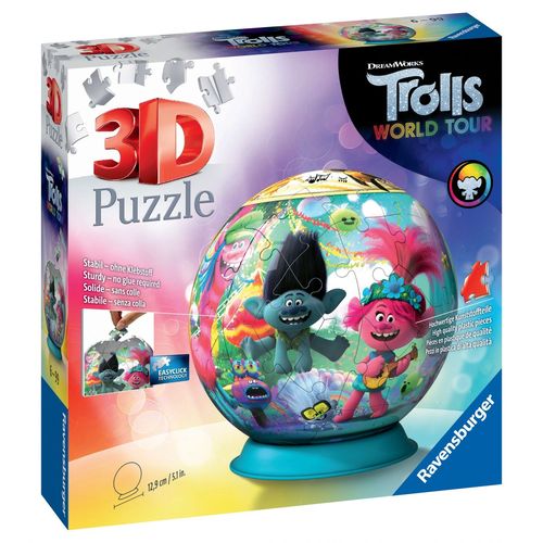 Puzzle Puzzle 3d Rond 72 P - Trolls 2
