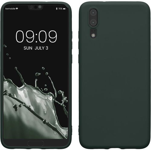 Housse Compatible Avec Huawei P20 Coque - Housse De Téléphone Protection Souple En Silicone - Vert Mousse[Mag5299046]