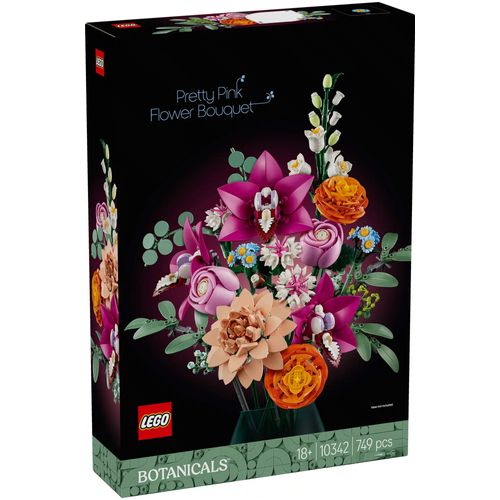 LEGO Botanicals - LEGO Icons - Le joli bouquet de fleurs roses - 10342