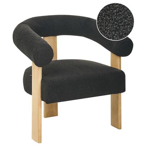 Fauteuil Ilbro Bouclé Noir