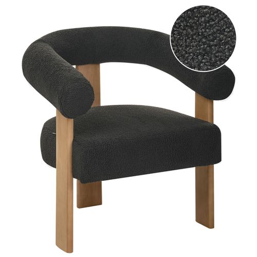 Fauteuil Ilbro Bouclé Noir