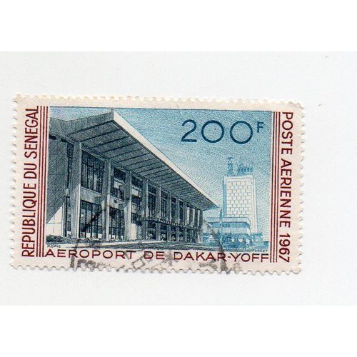 Sénégal- 1 Timbre Oblitéré Poste Aérienne- Année 1967