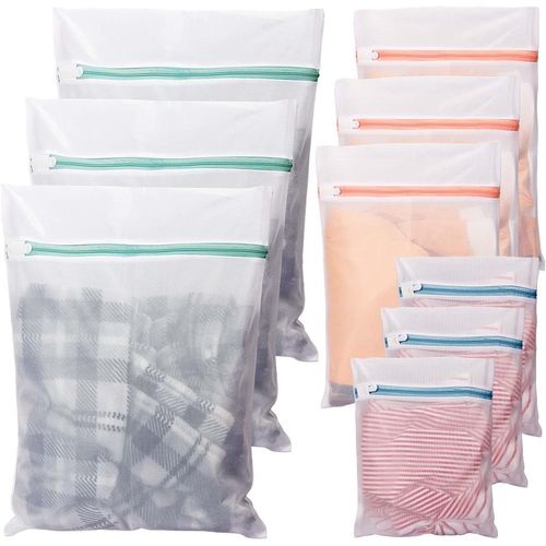 Lot de 9 Filet Linge Machine à Laver, Sacs à Linge Filet de Lavage,Sac à Lavage Manteaux Sacs sous Vetement Super Durable pour Chemises,Soutiens-gorge,Chaussettes,Peluches