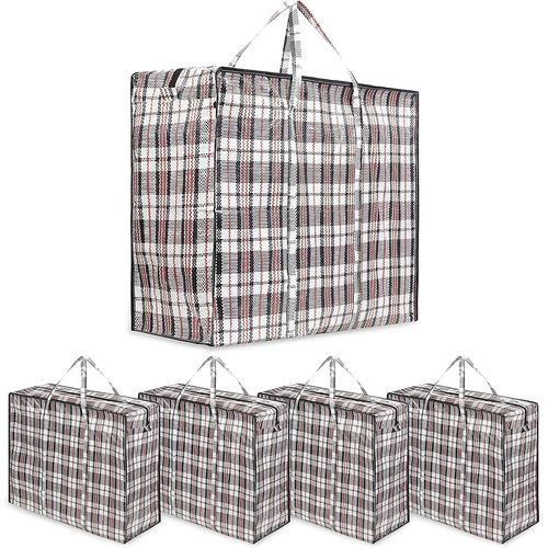 Grand Sac de Rangement Vêtements Jumbo Bag Rangement Transport et Déménagement - Multipack (Lot de 5)