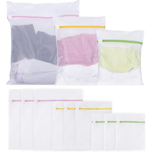 Lot de 9 sacs à linge pour machine à laver,filets à linge,sacs à linge,sacs de machine à laver,sacs pour vestes,pulls,chemises,chaussettes,jeans,peluches,etc. (Grand,petit,moyen)