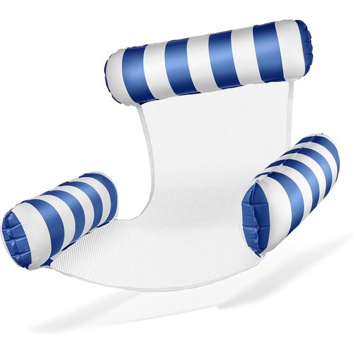 Fauteuil De Natation Gonflable Pour Piscine - Avec Dossier Et Accoudoirs - Parfait Pour La Détente.[G157]