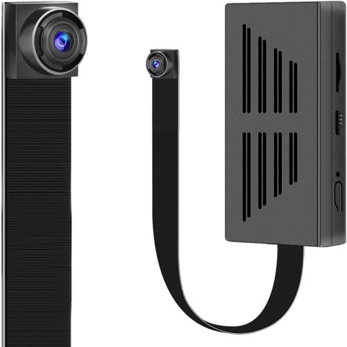 Mini Caméra Espion Discrete Caméra Cachée Micro Caméras Spy Cam | Audio, Vidéo HD 1080P, 7 Heures Batterie Longue autonomie, Détection de Mouvements, Interieur/Extérieur