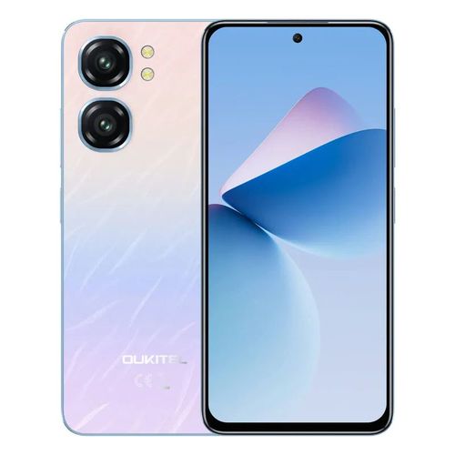 OUKITEL C58 Android 14, 16 Go + 128 Go / TF 1To Écran 6.67" HD/90Hz, Batterie 5150mAh 13MP+5MP, Double SIM 4G/NFC/Fingerprint/GPS - Bleu