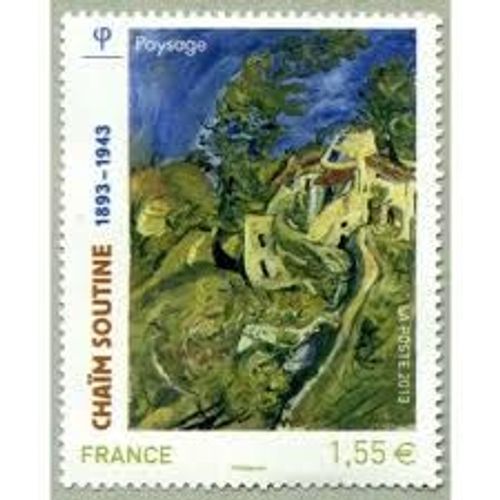 Art : "Paysage"Oeuvre De Chaïm Soutine Peintre Français Année 2013 N° 4716 Yvert Et Tellier Luxe