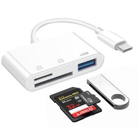 Lecteur de Cartes USB C, SD/TF/CF/XD/MS Type-C 5 GPS Haute Vitesse