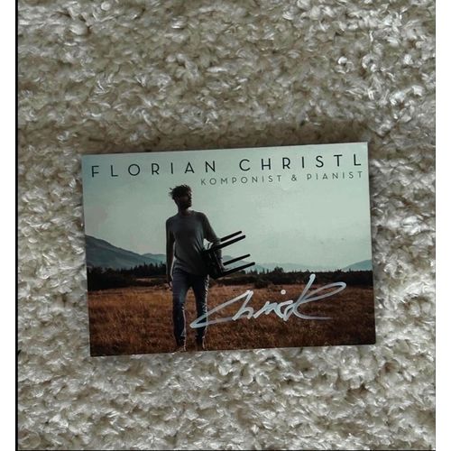 Carte Dédicacée Officielle Musicien Pianiste Allemand Florian Christl 