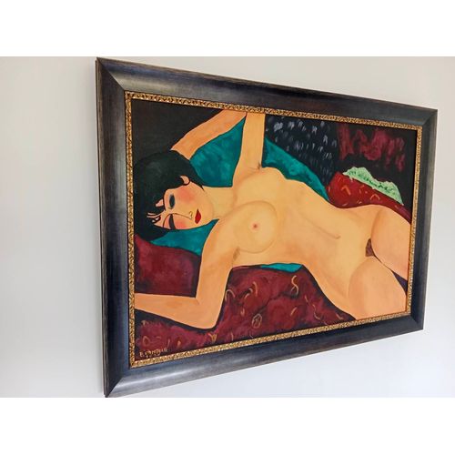 Très Belle Peinture Sur Toile De 2021. La Toile A Été Encadrée Dans Une Boutique Professionnelle D'Encadrement. Le Tout Est Dans Un Excellent État.