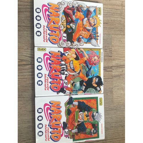 Manga Naruto Tome Numéro 1,2 Et 3