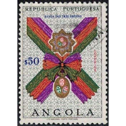 Angola 1967 Oblitéré Banda Das Três Ordens Ruban Des Trois Ordres Y&Y Ao 541 Su