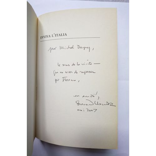 Bernard Chambaz Evviva L'Italia Avec Un Envoi Autographe Signé 2007 Panama / Cyclisme