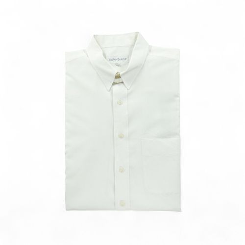 Reconditionné - Chemise Classiques Homme Manches Longues Blanc Yves Saint-Laurent - Taille L - Homme - Blanc
