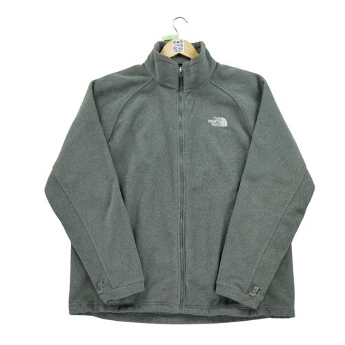 Reconditionné - Veste Polaires Femme Manches Longues Gris The North Face - Col Montant - Taille Xl - Femme - Gris