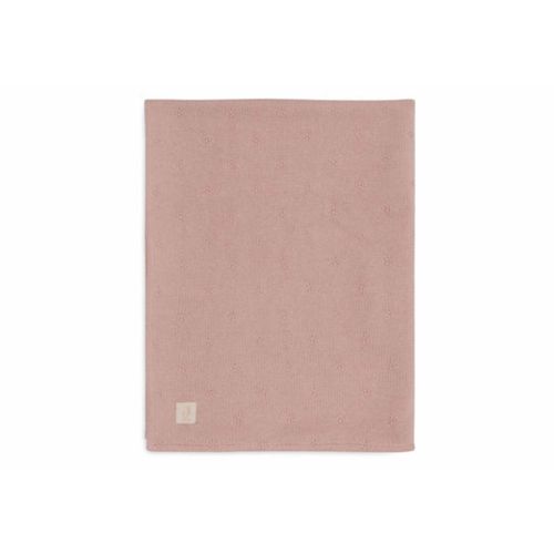 Couverture Bébé 100x150 Cm Cosy Knit Velvet Wild Rose - Jollein