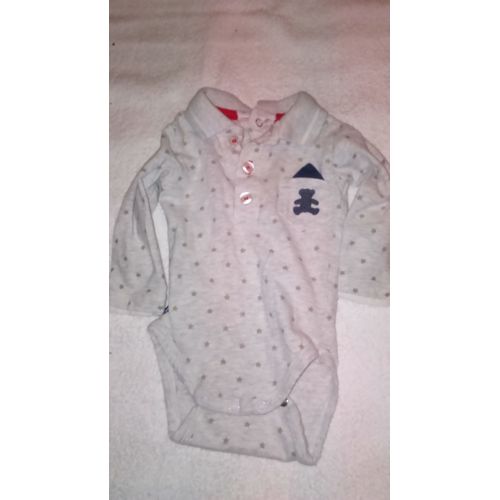 Body Garcon Manches Longues &#34lulu Castagnette&#34 Taille 3 Mois Idée Cadeau