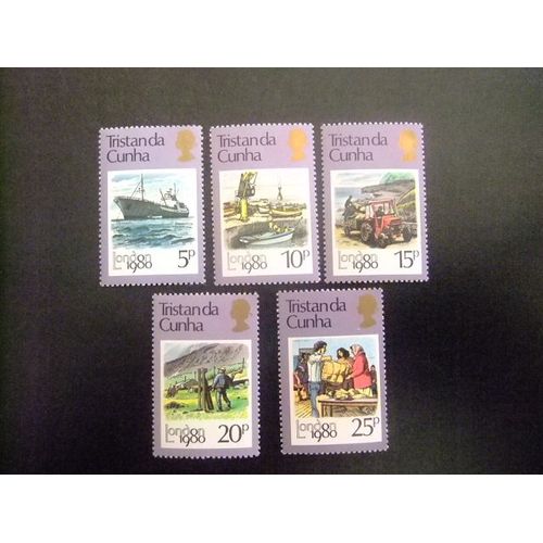 51 Tristan Da Cunha 1980 / Expo Filatelica London 80 / Yvert 271 / 275 Mnh