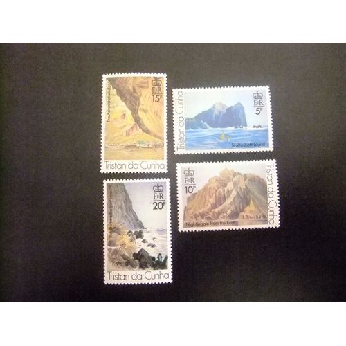 51 Tristan Da Cunha 1980 / Vues Artistiques Du Peintre Roland Sversson / Yvert 267 / 270 Mnh