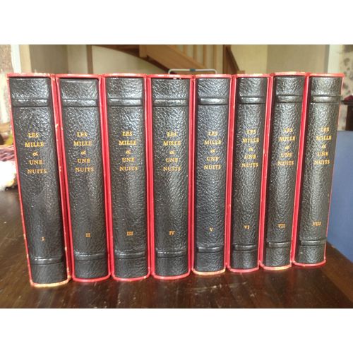 Les Livres Les Contes Des Mille Et Une Nuits Oeuvre Complète Intégrale 8 Vol. Union Latine D’Éditions 1964 Sous Emboitage Numérotée Sur Pur Fil