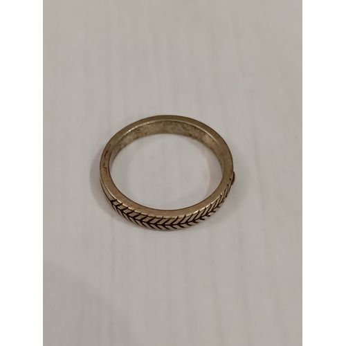 Bague Métal Doré,Plume, Taille 17,2mm