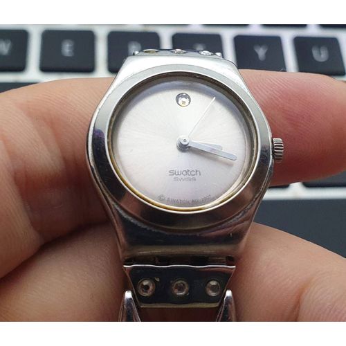 2007 Swatch Irony 24mm Quartz All St. Steel Ladies Watch Uhr Montre