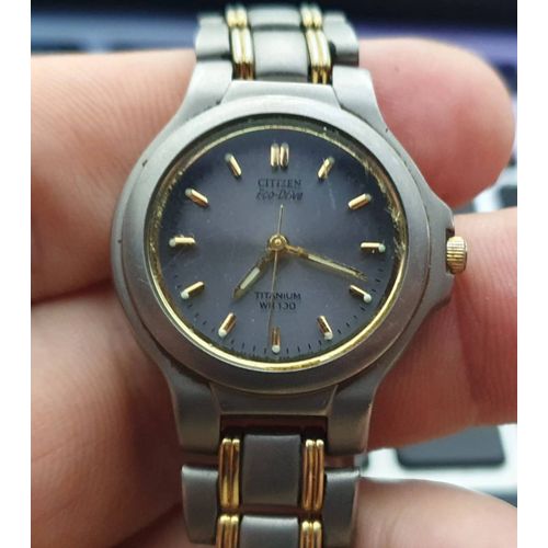 Citizen Eco-Drive 26mm Wr 100m All Titanium A234-H16650 Ladies Watch Uhr Montre