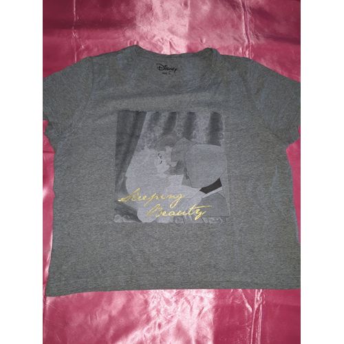 T Shirt Gris Disney La Belle Au Bois Dormant