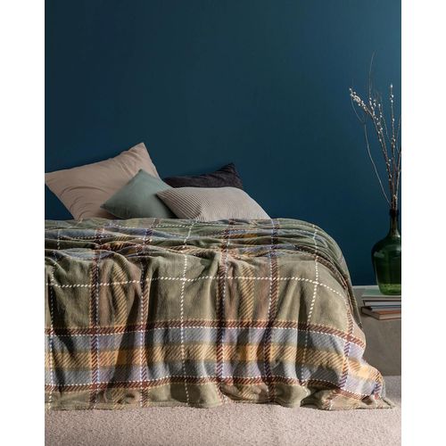 Couverture Double Imprimée Polaire Antonin Welsoft - Kaki