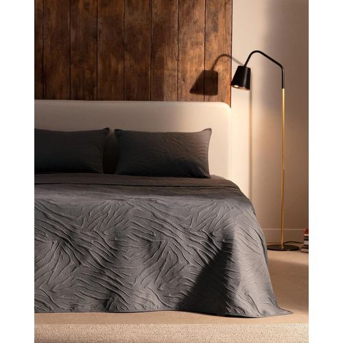 Ensemble Couvre-Lit Cher King Size - Anthracite