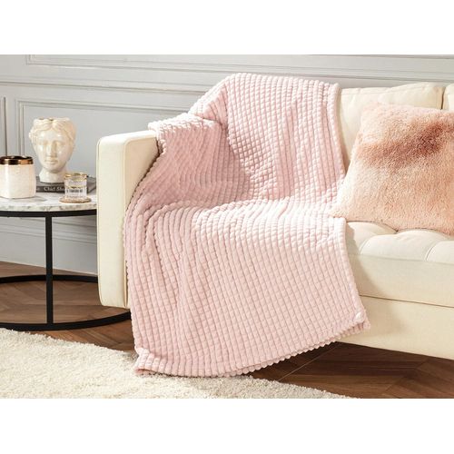 Emile Welsoft Couverture Tv Polar Double Face En Relief - Poudre