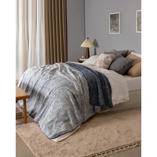 Couverture Sherpa Double Nord - Indigo