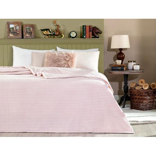 Couverture Double Gaufrée Double Face Polar Emile Welsoft - Poudre
