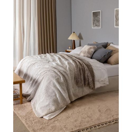 Couverture Sherpa Double Nord - Beige