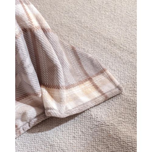 Couverture Imprimée En Polaire Double Welsoft Delit - Gris