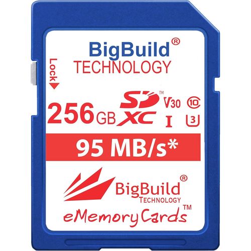 Ememorycards 256 Go Uhs-I U3 Sdxc 100 Mo/S Carte Mémoire Pour Cyber Shot Dsc Rx10 Ii, Rx10 Iii, Rx10 Iv Caméra