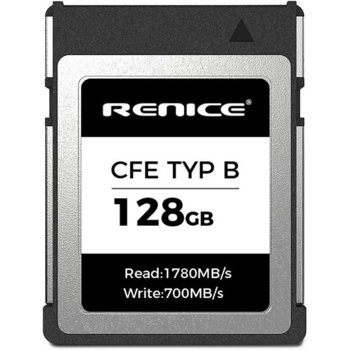 Carte Mémoire Express Type B 128 Go, Pcie 3.0 Tlc Flash, Jusqu'À 1780 Mo/S En Lecture, Enregistrement Vidéo Raw 4K/6K Pour Z6 Z7 Z7Ii Z8 Z9 D5 D6 D500 D850 Xqd