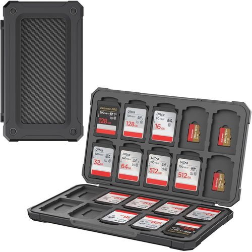 Étui Pour Cartes Mémoire Sd / Tf - Organ Ur De Stockage Pour 20 Cartes Sdxc Sdhc Et 20 Cartes Tf