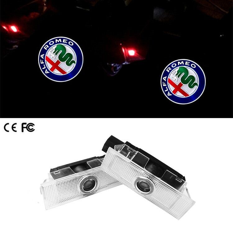 Projecteur D'Accueil Pour Porte De Voiture Modifié Spécialement Pour Alfa Romeo Giulia Stelvio.