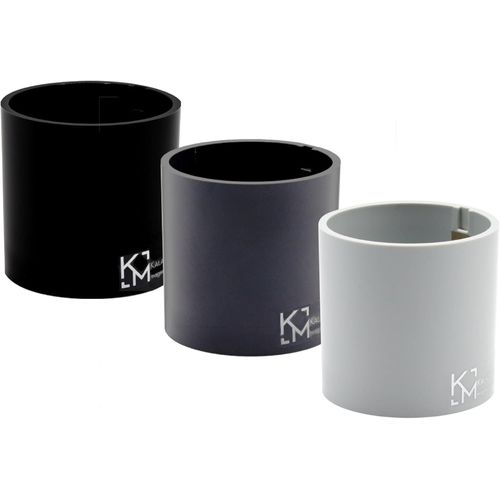 Chenquansarl-Lot De 3 Cylindres Magnétiques 6,5 Cm - Glace, Plomb, Noir - Boîtes De Rangement, Porte Marqueurs Ou Cache-Pots Aimantés Pour Tableau Magnétique Mural