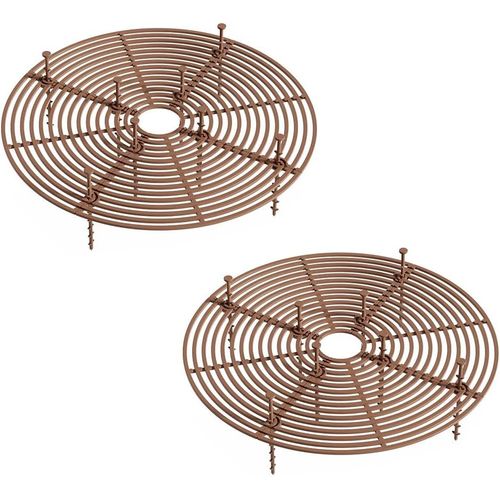 Chenquansarl-Lot De 2 Grilles Pour Pot De Fleurs, Cache-Pot De Fleurs, Avec Piquets Profonds, Pour Chiens, Chats - 30 Cm De Diamètre