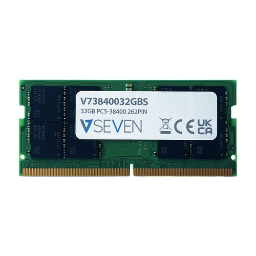 V7 Memoria RAM 32 GB DDR5 4800 MHz SO-DIMM per Laptop - Modulo V73840032GBS