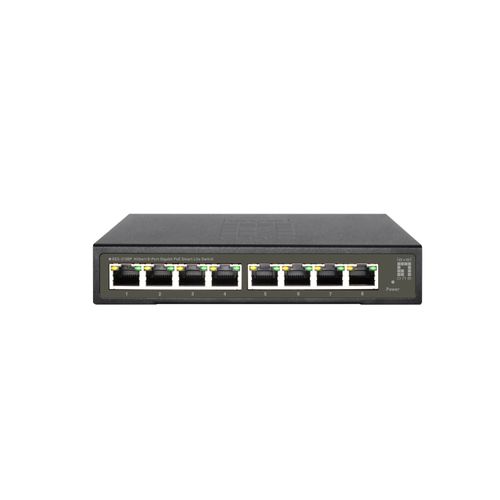 LevelOne GES-2108P Switch di Rete Gestito L2 8 Porte Gigabit PoE+ Nero