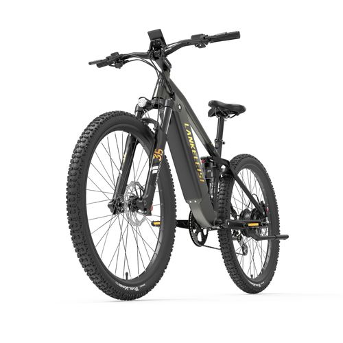 Vélo Électrique De Montagne Lankeleisi Rx600pro 29 Pouces, 250 W, Batterie Samsung 48 V 20 Ah, 25 Km/H, Frein À Huile, Absorption Des Chocs Complète, Pneu 29 * 2,3, Capteur De Couple - Or Noir