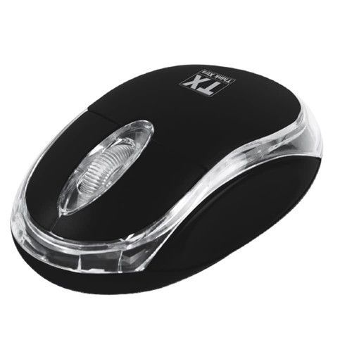 TX MS1 - Souris - optique - 3 boutons - filaire - USB - noir