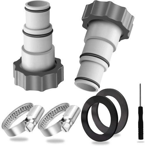 Adaptateur Tuyau Piscine 32 38 - 2 Pièces Adaptateur Piscine Intex 32 38 - Raccord Tuyau Piscine Intex