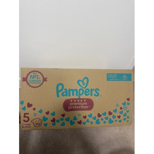 152 Couches Pampers Premium Protection Taille 5